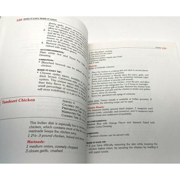 Make it Easy Make it Light Cookbook by Laurie Burrows Grad 1987 200+ Recipes - Picture 5 of 11